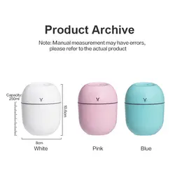 دستگاه بخور سرد مینی طرح M چراغ دار حجم 250 میل