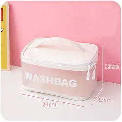 کیف آرایشی و بهداشتی ضدآب واش بگ washbag اورجینال مدل استوانه ای  صندوقی