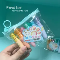 ست 6 عددی هایلایتر طرح پنجه Qesfun کد Q-1360