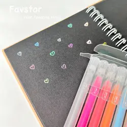 دفتر سیاه برگ جلد سخت  سری Girl کد 521