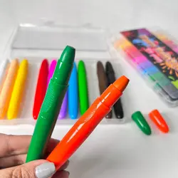 کیت 12 رنگ طراحی صورت Face Paint Kits