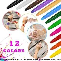 کیت 12 رنگ طراحی صورت Face Paint Kits
