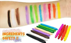 کیت 12 رنگ طراحی صورت Face Paint Kits