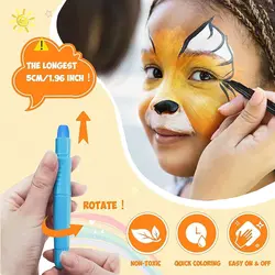 کیت 12 رنگ طراحی صورت Face Paint Kits