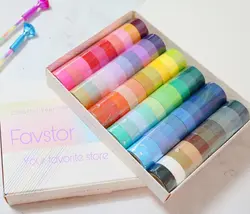 چسب واشی رنگی طرح Rainbow