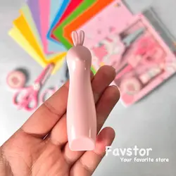 ست قیچی و کاتر و ابزار کاردستی طرح خرگوش و هلو Oulo کد OL20-8459