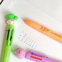 خودکار 6 رنگ KUKI  طرح سبزیجات کد KK-7122