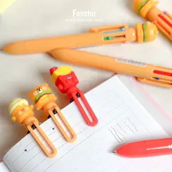 خودکار 6 رنگ KUKI  طرح فست فود کد KK-7138