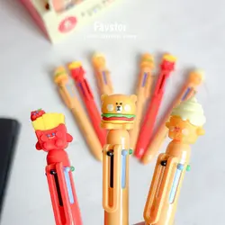 خودکار 6 رنگ KUKI  طرح فست فود کد KK-7138