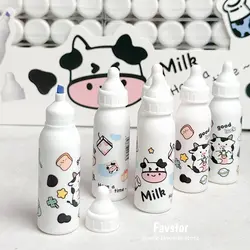 ست 6 عددی هایلایتر شیشه شیر طرح گاو کد MD-199-2