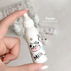 ست 6 عددی هایلایتر شیشه شیر طرح گاو کد MD-199-2