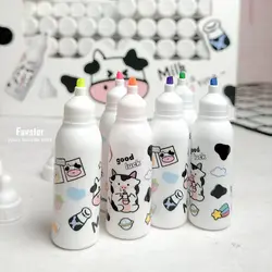 ست 6 عددی هایلایتر شیشه شیر طرح گاو کد MD-199-2