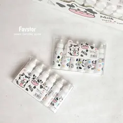 ست 6 عددی هایلایتر شیشه شیر طرح گاو کد MD-199-2