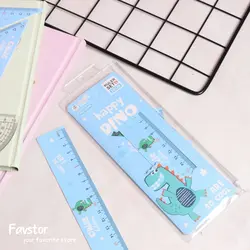 ست 4 تکه خط‌کش، گونیا، نقاله Magic Forest طرح دایناسور کد PC-20205