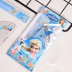 ست 4 تکه خط‌کش، گونیا، نقاله میکس kadishidai طرح Frozan