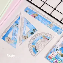 ست 4 تکه خط‌کش، گونیا، نقاله میکس kadishidai طرح Frozan