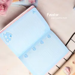 دفتر جلد ‌پفکی Weibo طرح کیک و بستنی کد WB-95561-10