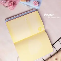 دفتر جلد ‌پفکی Weibo طرح کیک و بستنی کد WB-95561-10