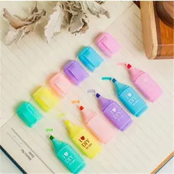 ست 6 عددی مینی هایلایتر طرح love