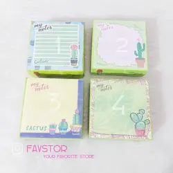 کاغذ نوت رومیزی طرح کاکتوس