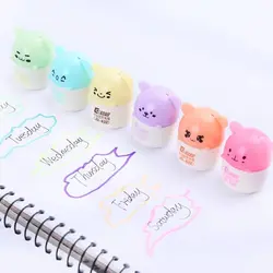 ست 6 عددی مینی هایلایتر طرح موش