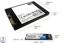 هارد SSD M2 Western Digital Blue ظرفیت 500 گیگابایت
