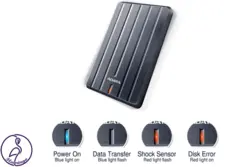 هارد اکسترنال ADATA HC660 ظرفیت 2 ترابایت نقره ای