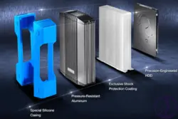 هارد اکسترنال ADATA HD830 ظرفیت 4 ترابایت آبی