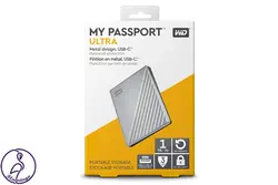 هارد اکسترنال Western Digital My Passport Ultra ظرفیت 1 ترابایت نقره ای