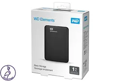 هارد اکسترنال Western Digital Element ظرفیت 1 ترابایت مشکی
