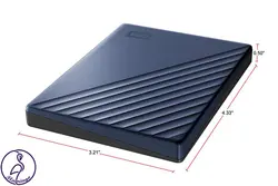 هارد اکسترنال Western Digital My Passport Ultra ظرفیت 2 ترابایت آبی
