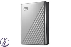 هارد اکسترنال Western Digital My Passport Ultra ظرفیت 4 ترابایت نقره ای