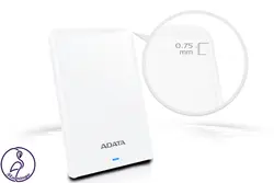 هارد اکسترنال ADATA HV620S ظرفیت 1 ترابایت سفید