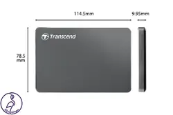 هارد اکسترنال Transcend StoreJet 25C3N ظرفیت 1 ترابایت خاکستری