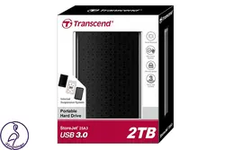 هارد اکسترنال Transcend StoreJet 25A3 ظرفیت 2 ترابایت مشکی