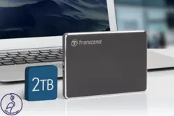 هارد اکسترنال Transcend StoreJet 25C3N ظرفیت 2 ترابایت خاکستری
