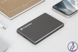 هارد اکسترنال Transcend StoreJet 25C3N ظرفیت 2 ترابایت خاکستری