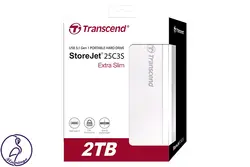 هارد اکسترنال Transcend StoreJet 25C3S ظرفیت 2 ترابایت نقره ای