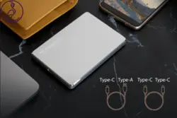 هارد اکسترنال Transcend StoreJet 25C3S ظرفیت 2 ترابایت نقره ای