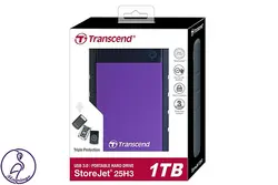 هارد اکسترنال Transcend StoreJet 25H3 ظرفیت 1 ترابایت بنفش