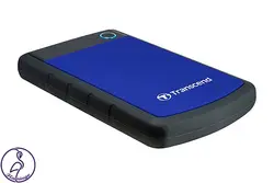 هارد اکسترنال Transcend StoreJet 25H3 ظرفیت 2 ترابایت آبی