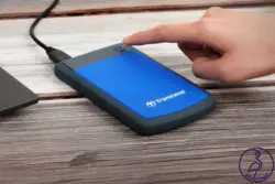 هارد اکسترنال Transcend StoreJet 25H3 ظرفیت 4 ترابایت آبی