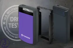 هارد اکسترنال Transcend StoreJet 25H3 ظرفیت 2 ترابایت بنفش