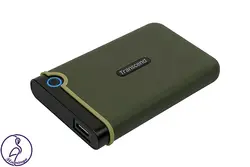 هارد اکسترنال Transcend StoreJet 25M3 ظرفیت 1 ترابایت سبز
