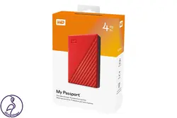 هارد اکسترنال Western Digital My Passport ظرفیت 4 ترابایت قرمز