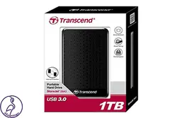 هارد اکسترنال Transcend StoreJet 25A3 ظرفیت 1 ترابایت مشکی