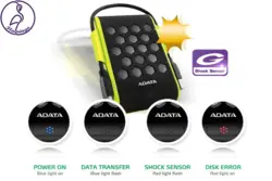 هارد اکسترنال ADATA HD720 ظرفیت 2 ترابایت سبز