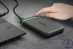 هارد اکسترنال Transcend StoreJet 25M3 ظرفیت 1 ترابایت خاکستری