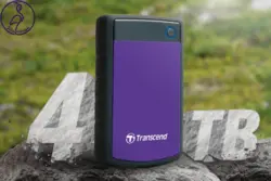 هارد اکسترنال Transcend StoreJet 25H3 ظرفیت 4 ترابایت بنفش