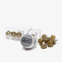 میخ کفش پلاستیکی AMO (طلایی – 12 عدد – 7و9 میلی )- سفارشی از اروپا